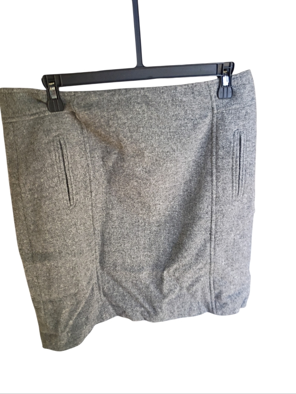 Talbots Grey Wool Mini Skirt Size 8